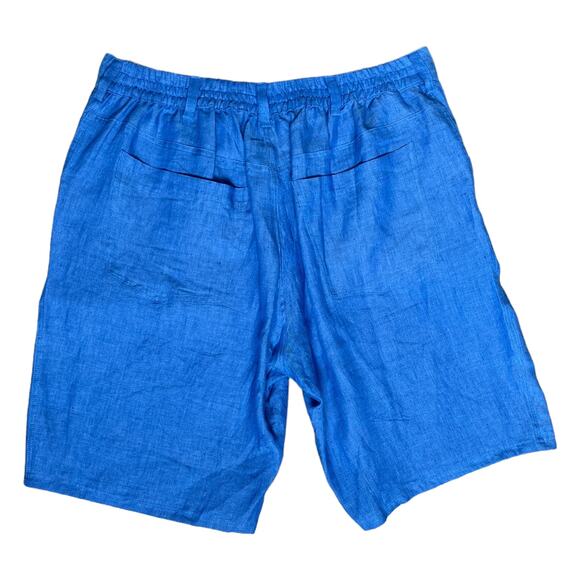 Angela Romano Amalfi 100% Linen High Rise Shorts Size XL - Picture 4 of 6